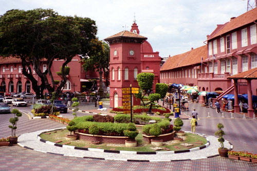Malacca - la Piazza Rossa Olandese